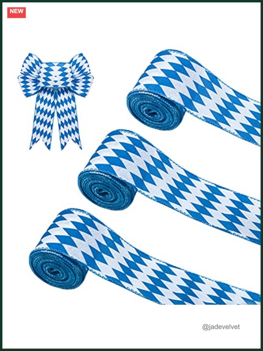 Wired Edge Ribbon 20 Yards 2.5" Polyester Gift Wrap DIY Craft